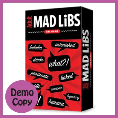 Adult Mad Libs: The Game Demo Copy