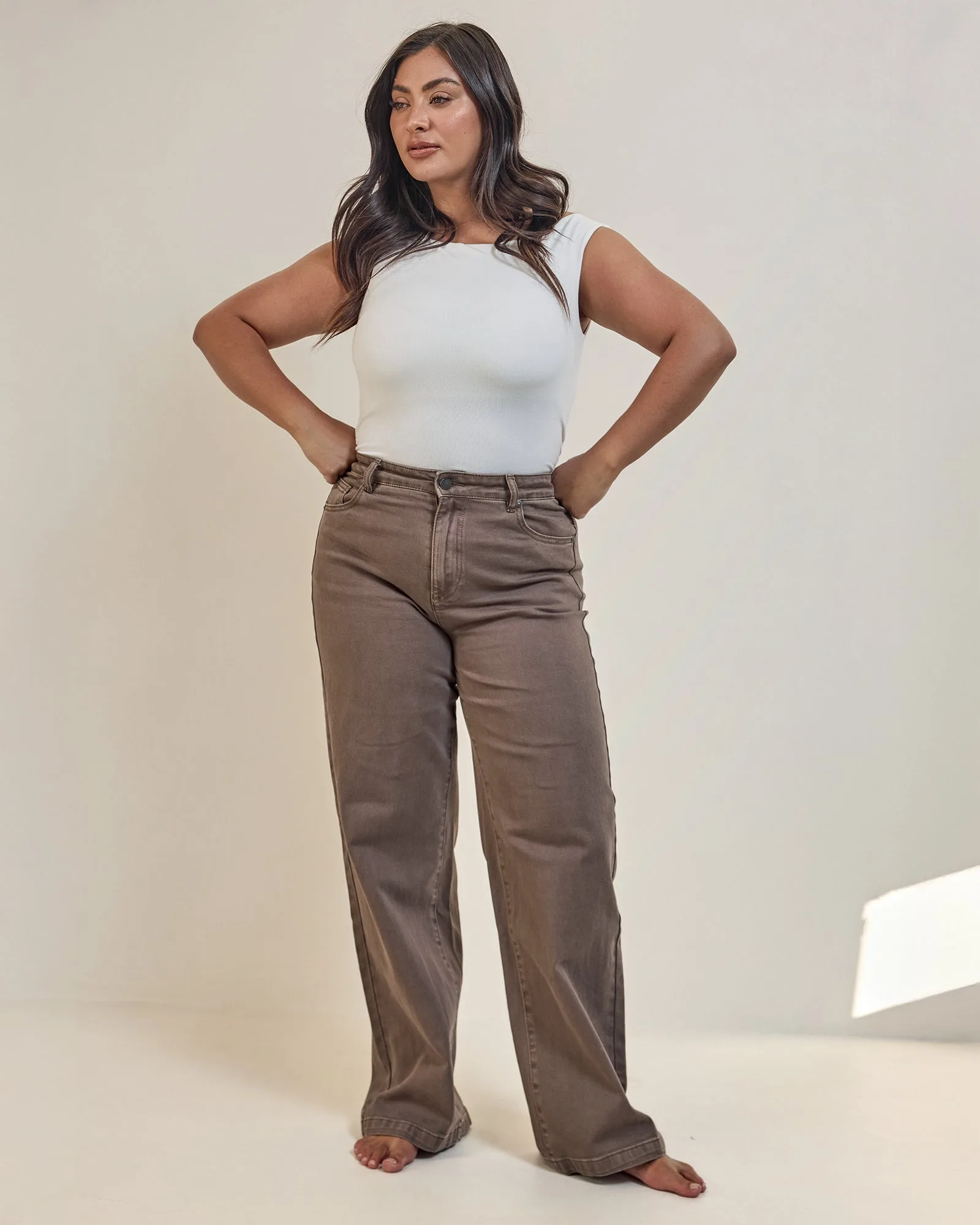 Jacqui Wide Leg Cocoa