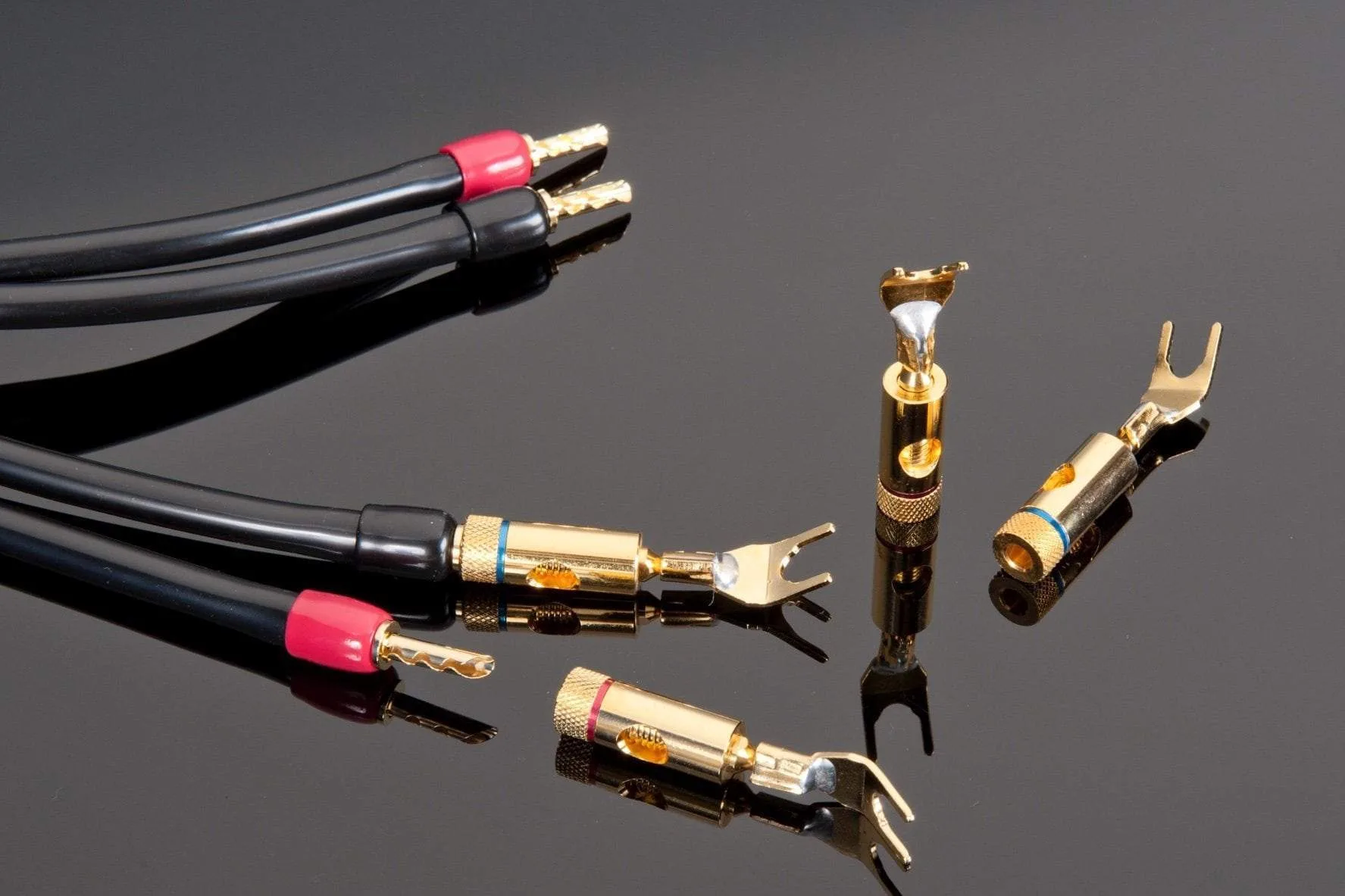 Transparante banaan-naar-spade-adapter