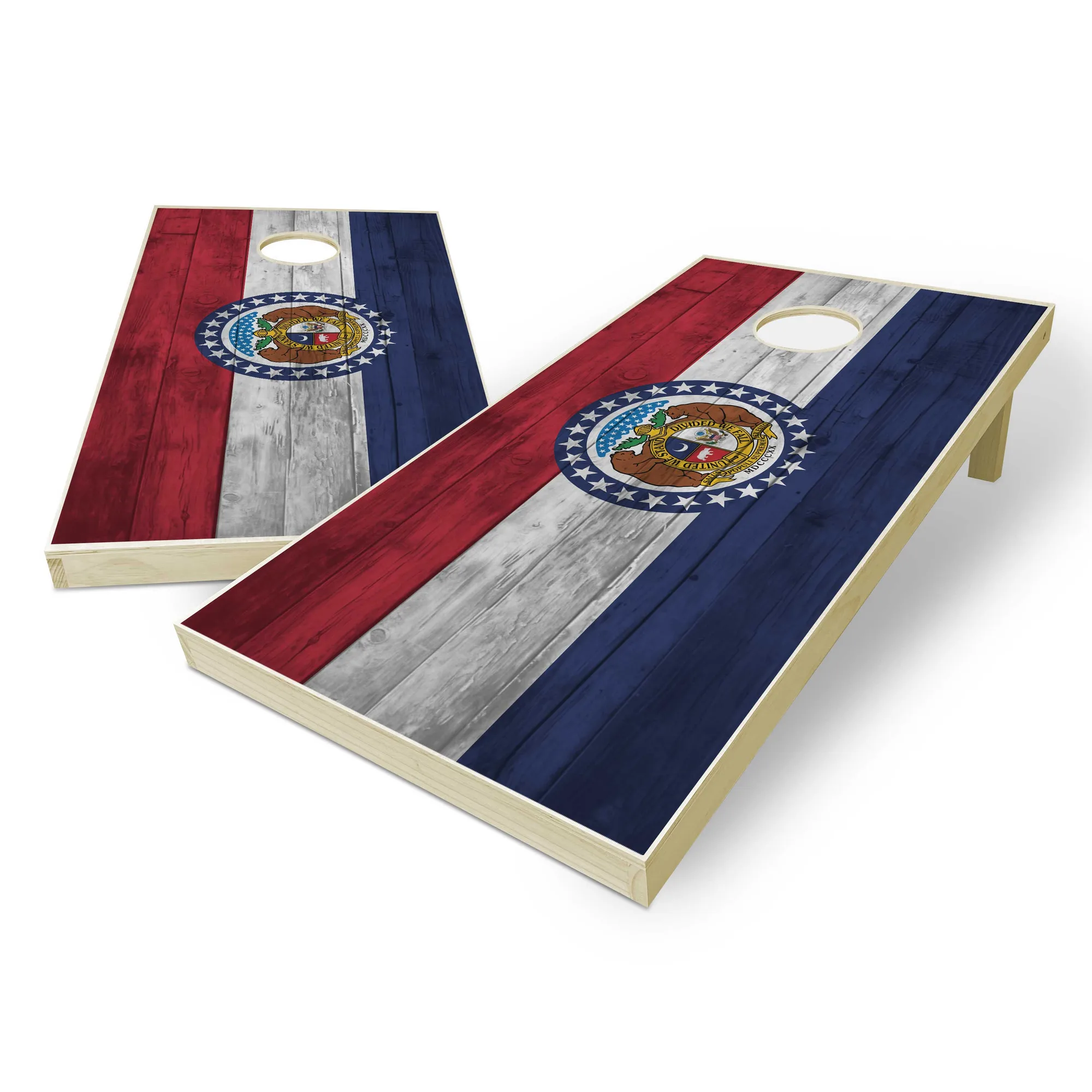 Missouri vs. Massachusetts Vlag Cornhole Set: Welk Ontwerp?