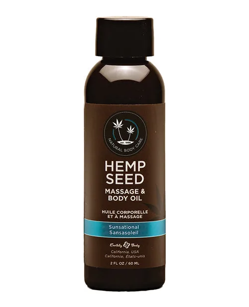 Hemp Seed Massage Oil Sunsational 2 Oz