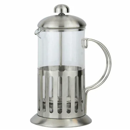 Apollo 6 Cup Cafetiere | 800ml Stainless Steel & Glass