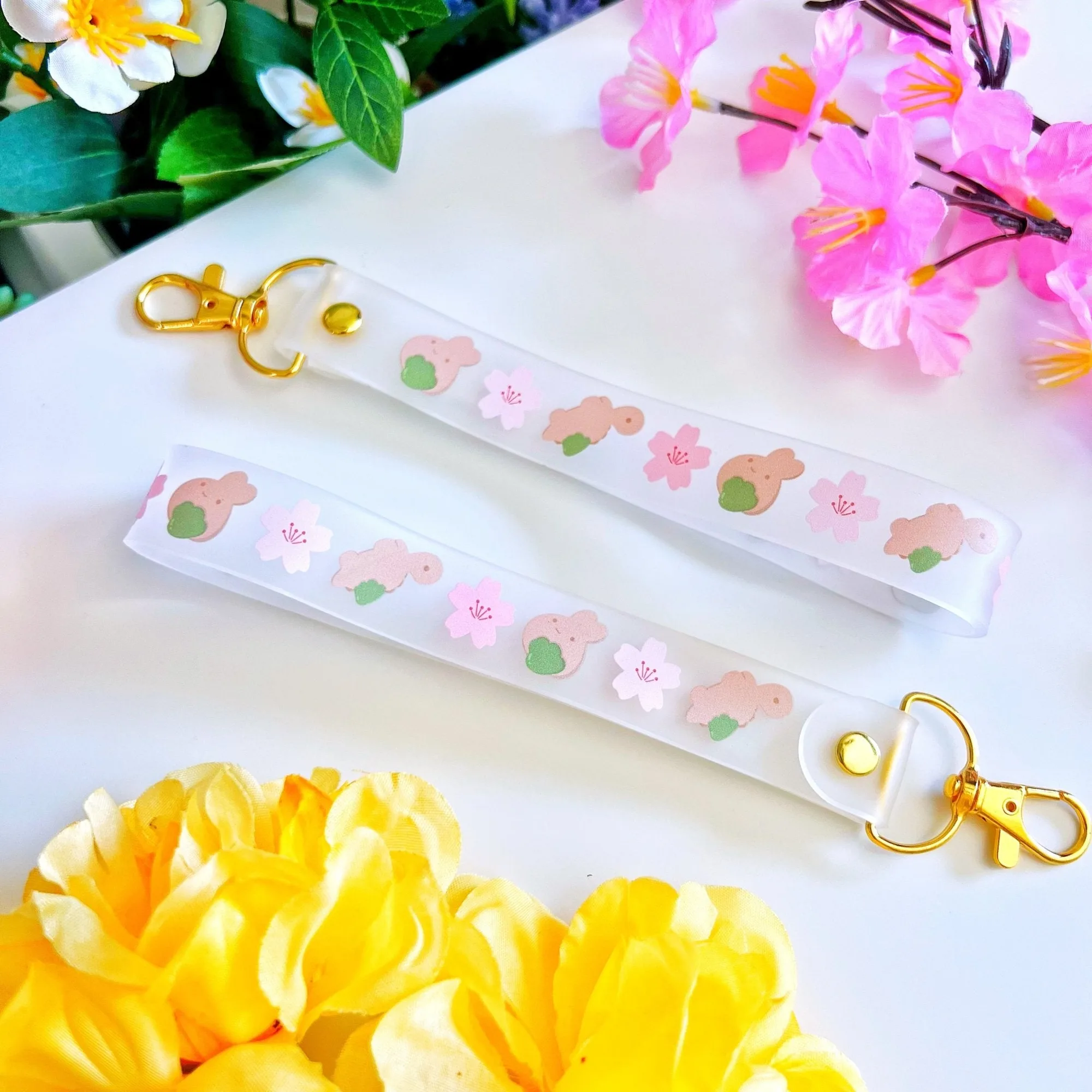 Cordão de pulso de gel - Matcha Munchies (Incl. suporte para telemóvel)
