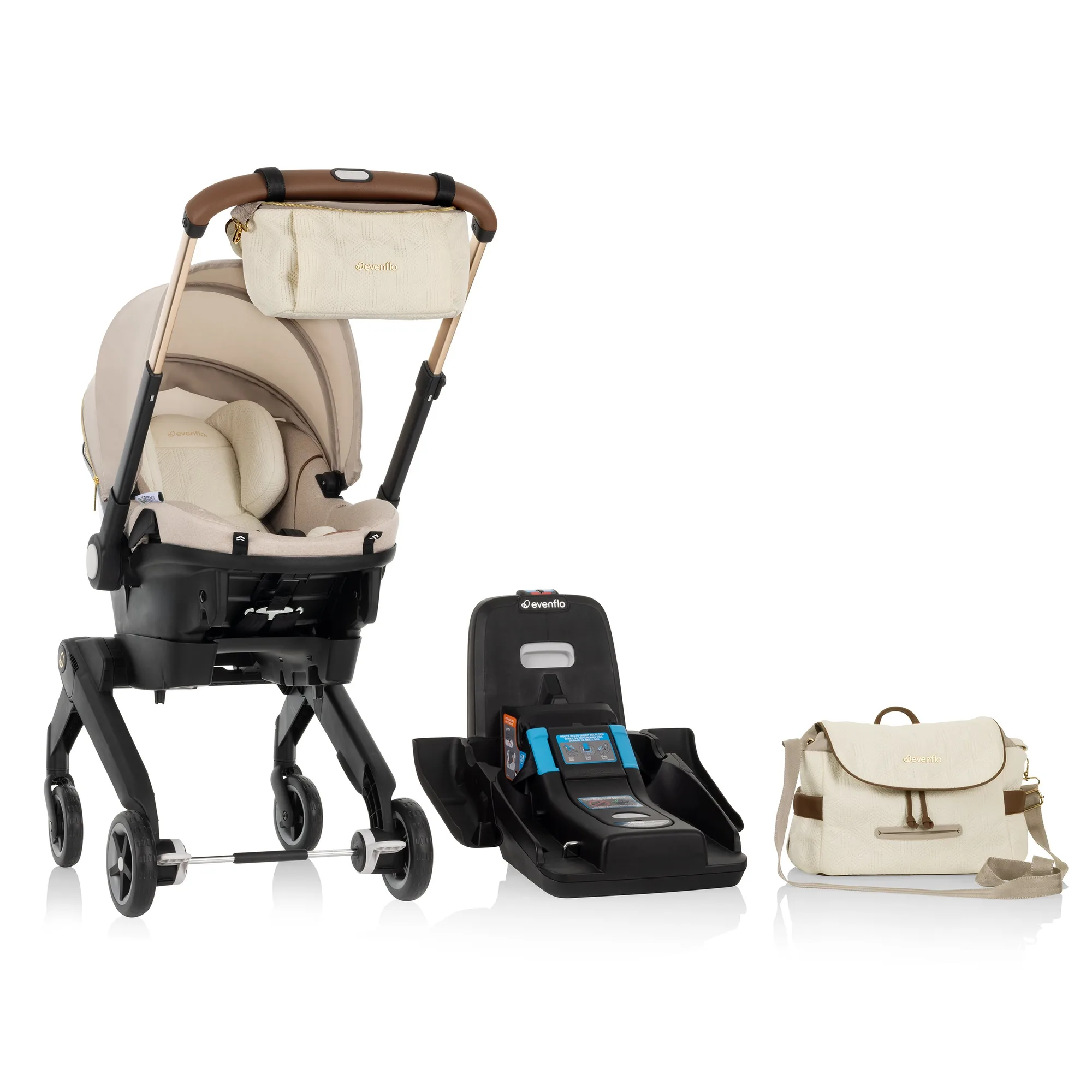 Limited Edition ShyftTM DualRideTM babyskydd + sulky combo med Green & GentleTM-tyg
