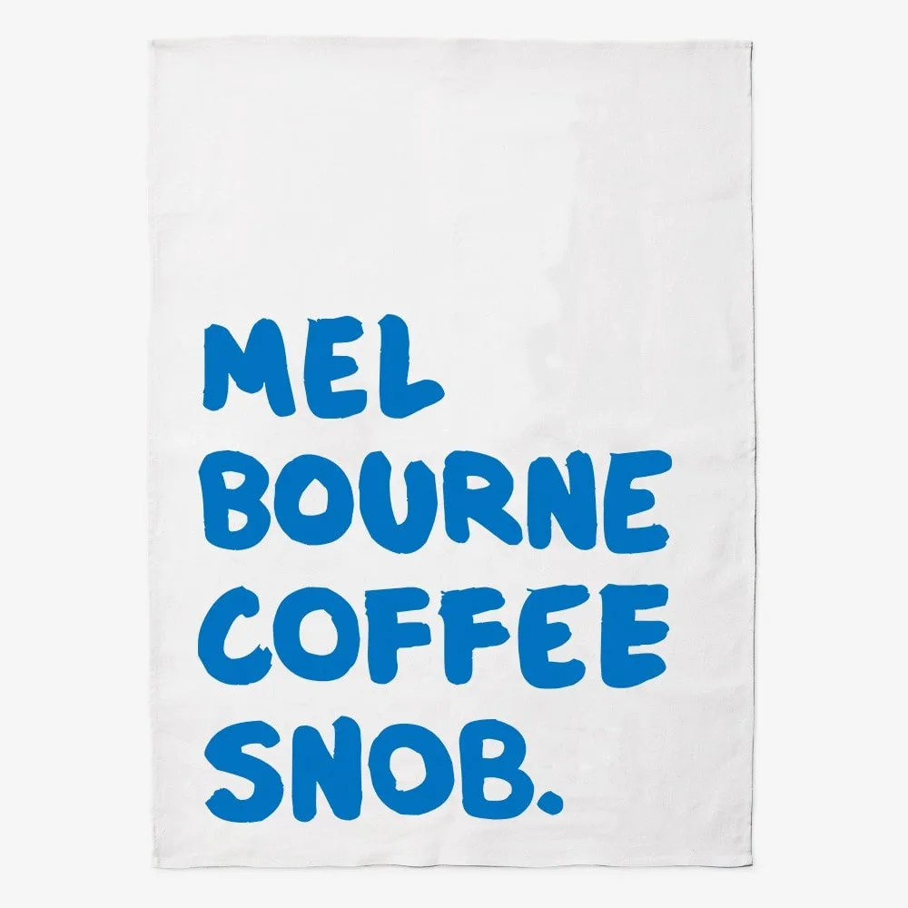 TEA TOWEL - ICONIC MELBOURNE COFFEE SNOB