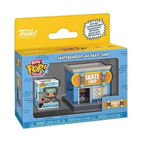Funko Pop! Bitty Town - Bitty City skatebutik & skateboarder