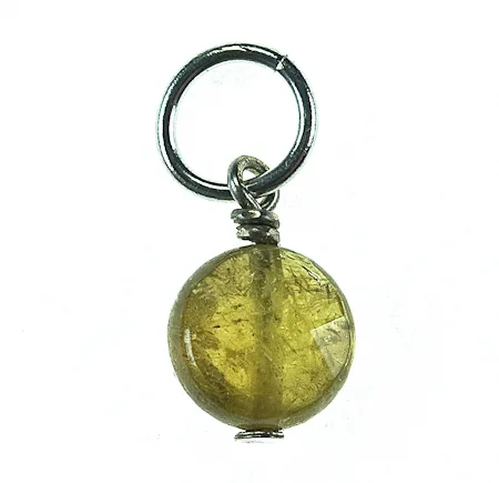 Garnet Pendants - Green Faceted