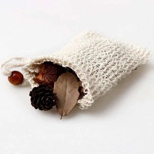 Bolsa de jabón de sisal | Bolsita de malla para jabón