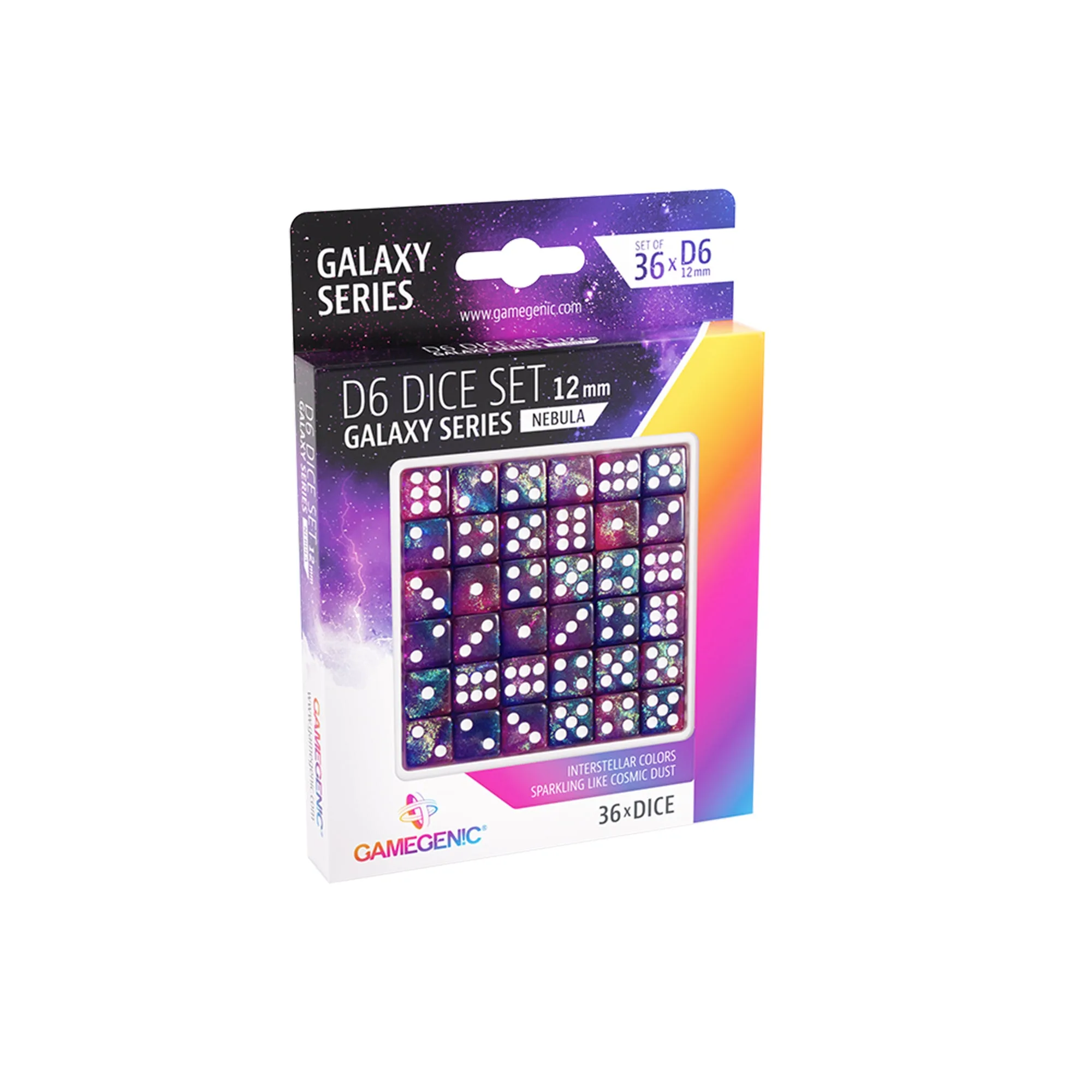 Galaxy Series - Nebula - D6 주사위 세트 12 mm (36개)