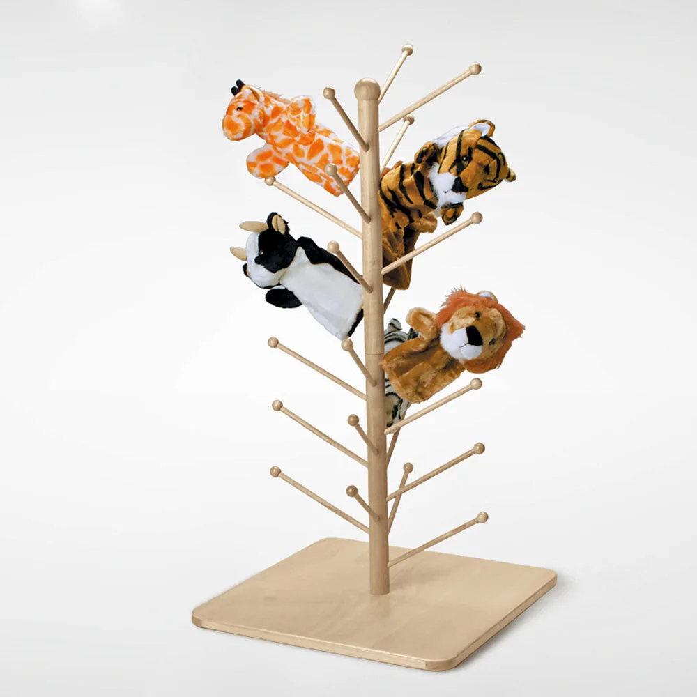Wooden Puppet Tree: Storage and Display for Play Rooms