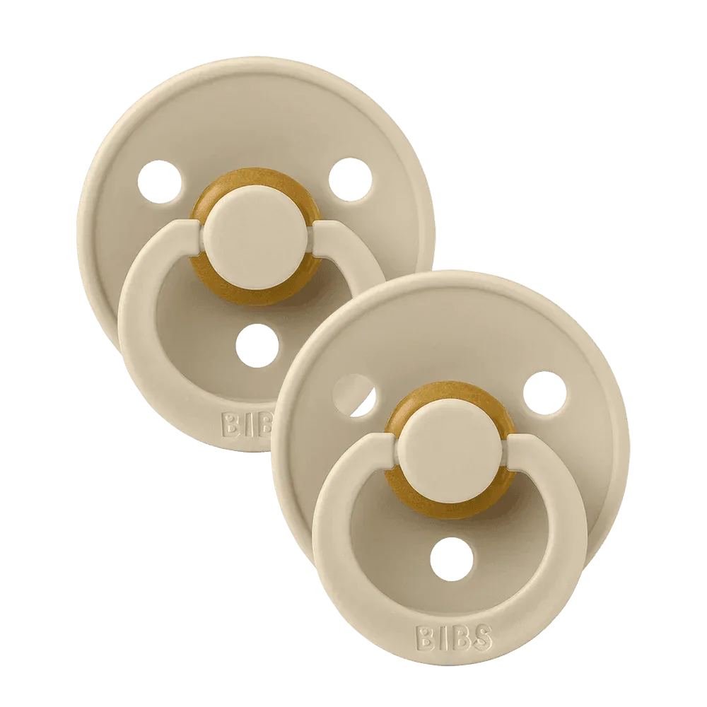 Colour Pacifiers 2 Pack - Vanilla/Vanilla