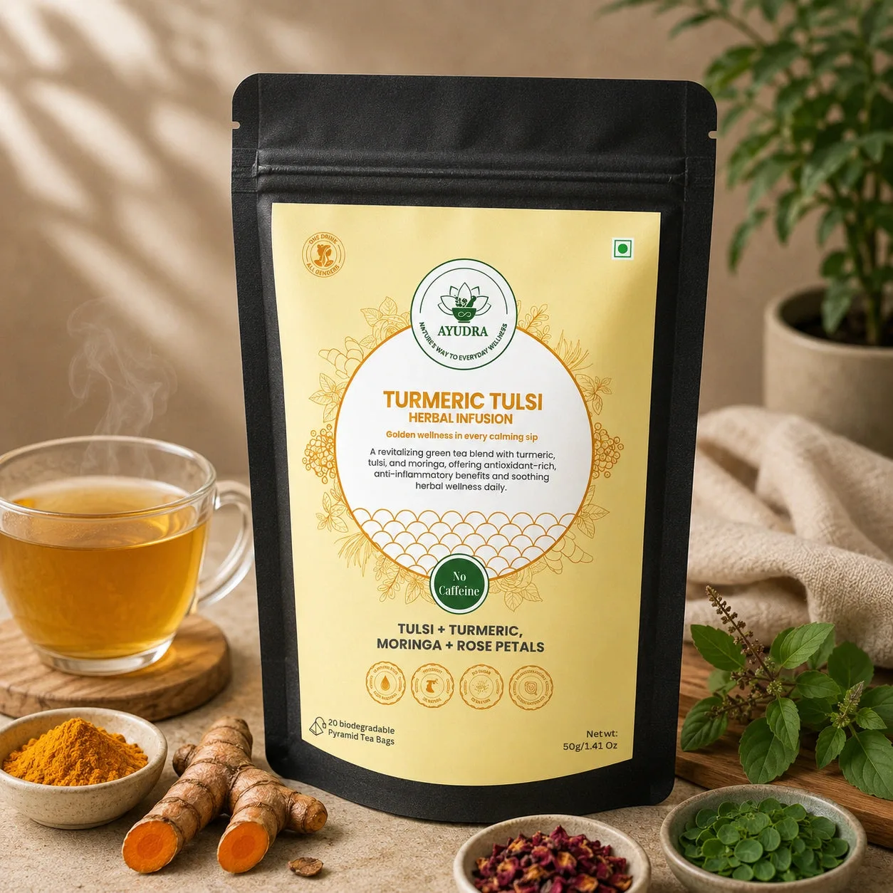 Turmeric Latte vs Turmeric Tulsi Groene Thee: Wat verwarmt beter?