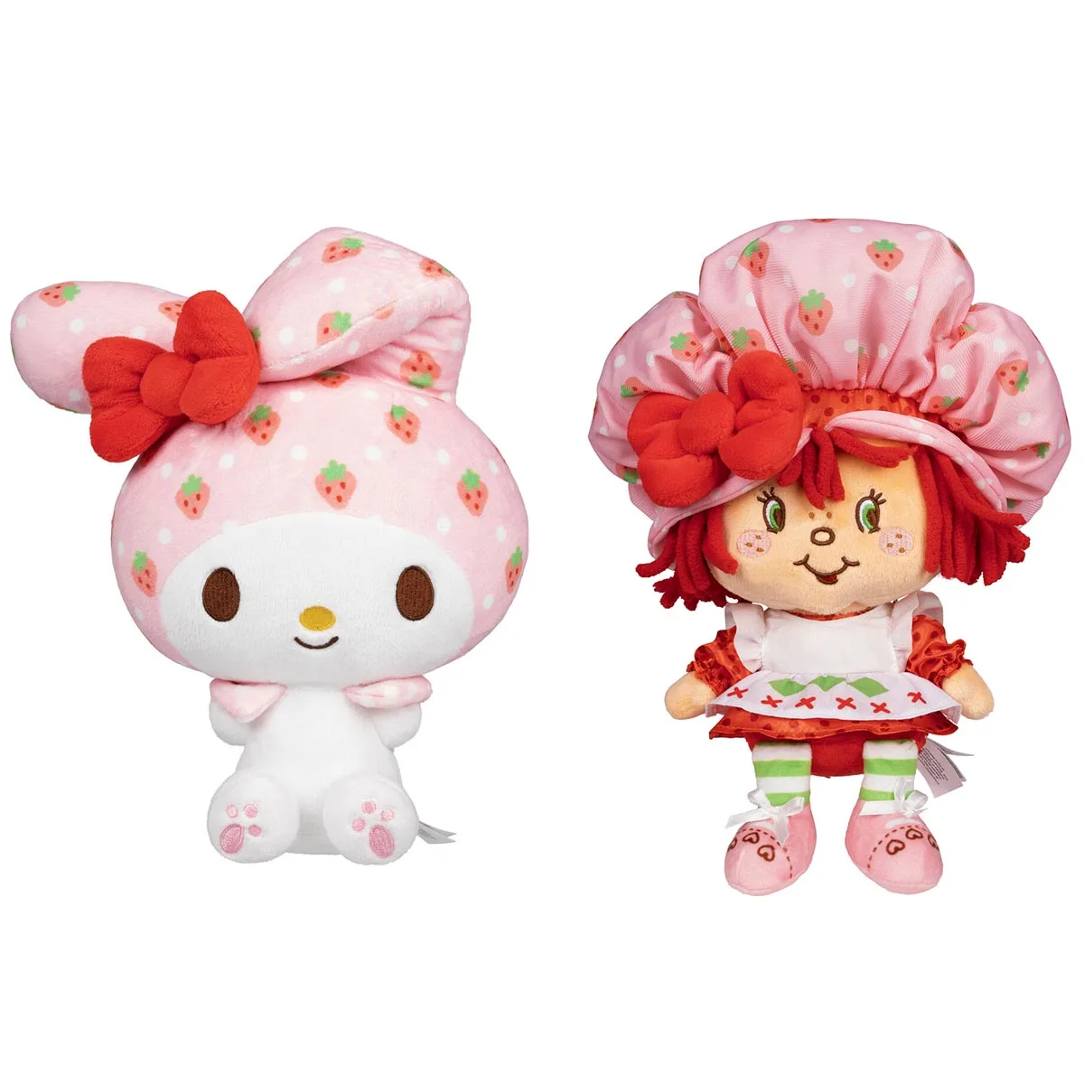Hello Kitty and Friends 8-Zoll Strawberry Shortcake x My Melody Plüsch 2er-Pack