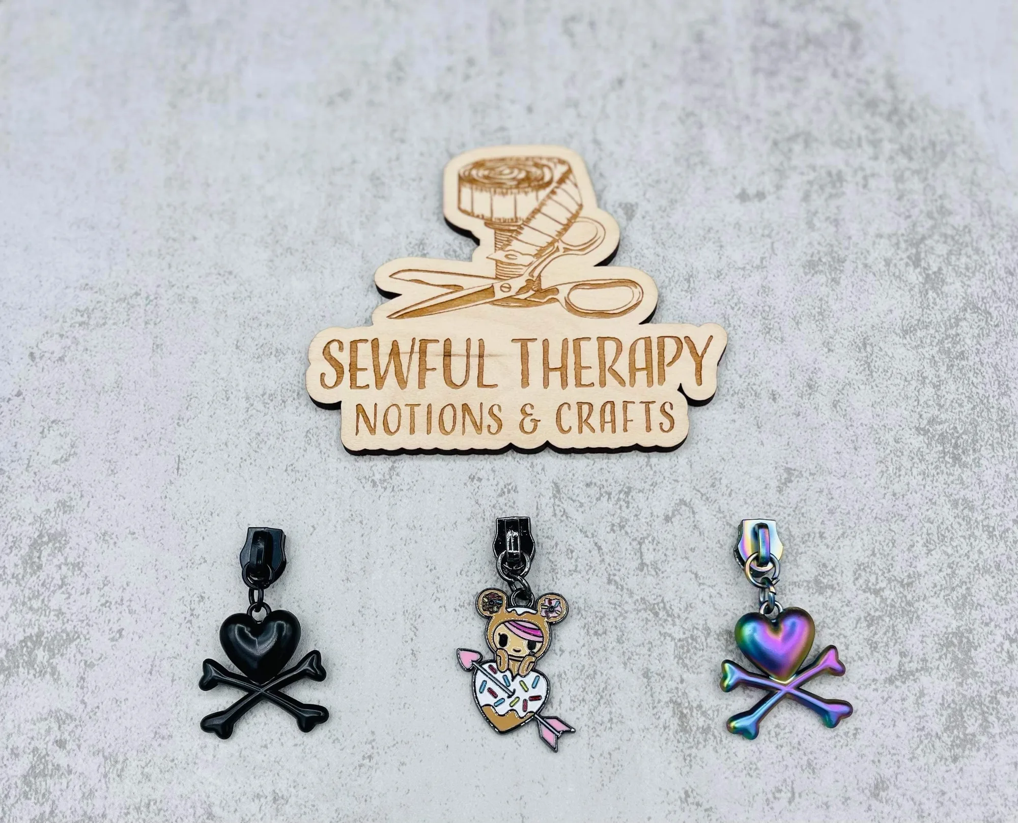 #5 TKDK Love Zipper Pulls (Pack of 3)