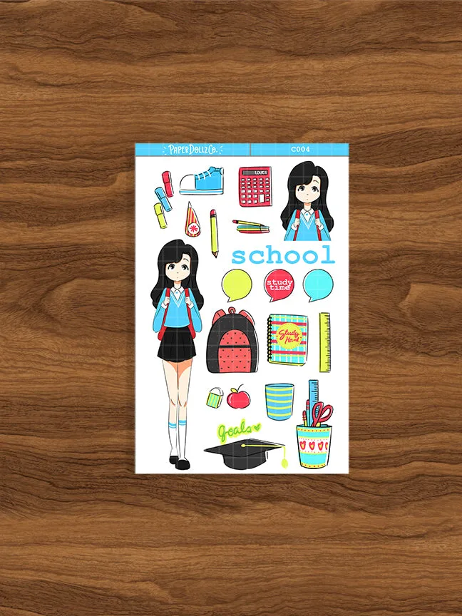 School Collection Sticker C004: Inside & Layout Ideas