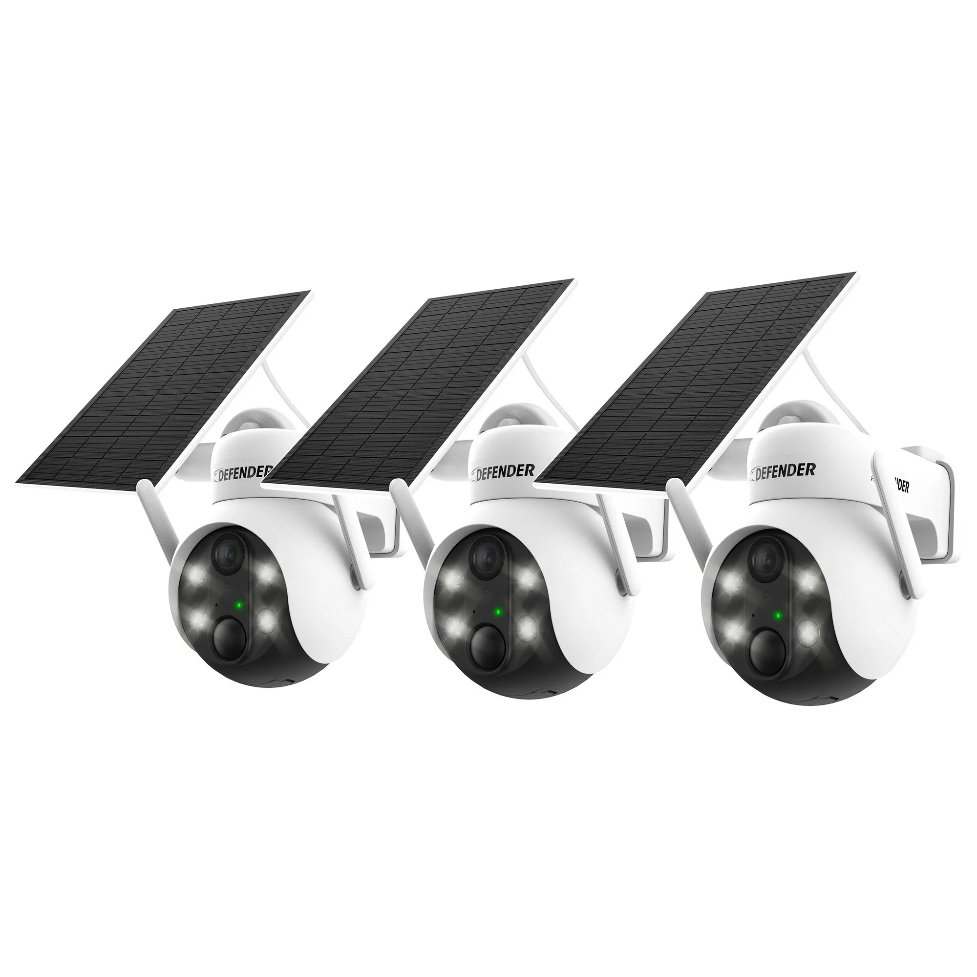كاميرا PTZ لاسلكية تعمل بالطاقة الشمسية بدقة 4K مع لوح شمسي 3 واط، 3 قطع