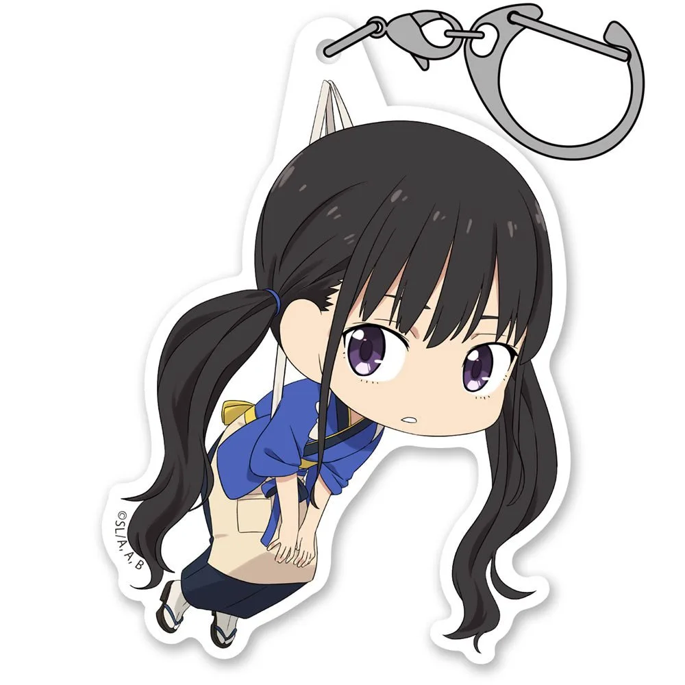 Lycoris Recoil : Porte-clés Tsumamare acrylique Takina Inouei Café Ricorico Ver.
