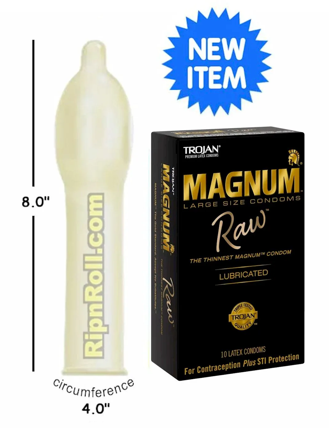 Trojan Magnum Raw condoms