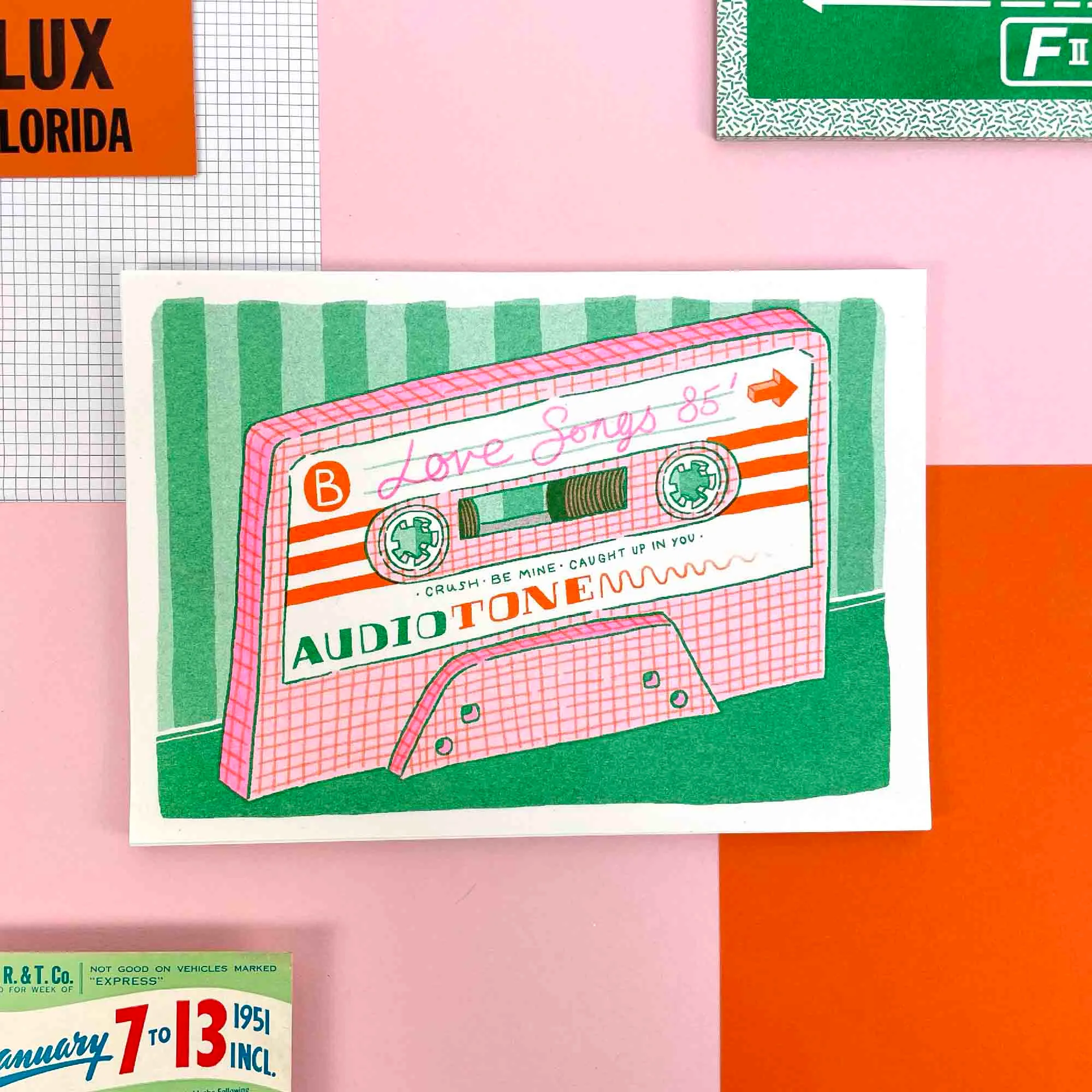 A5 Mixtape Risograph Print