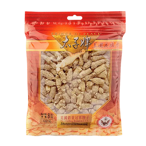 Prince of Peace Wisconsin American Ginseng Small Round Roots, 8oz