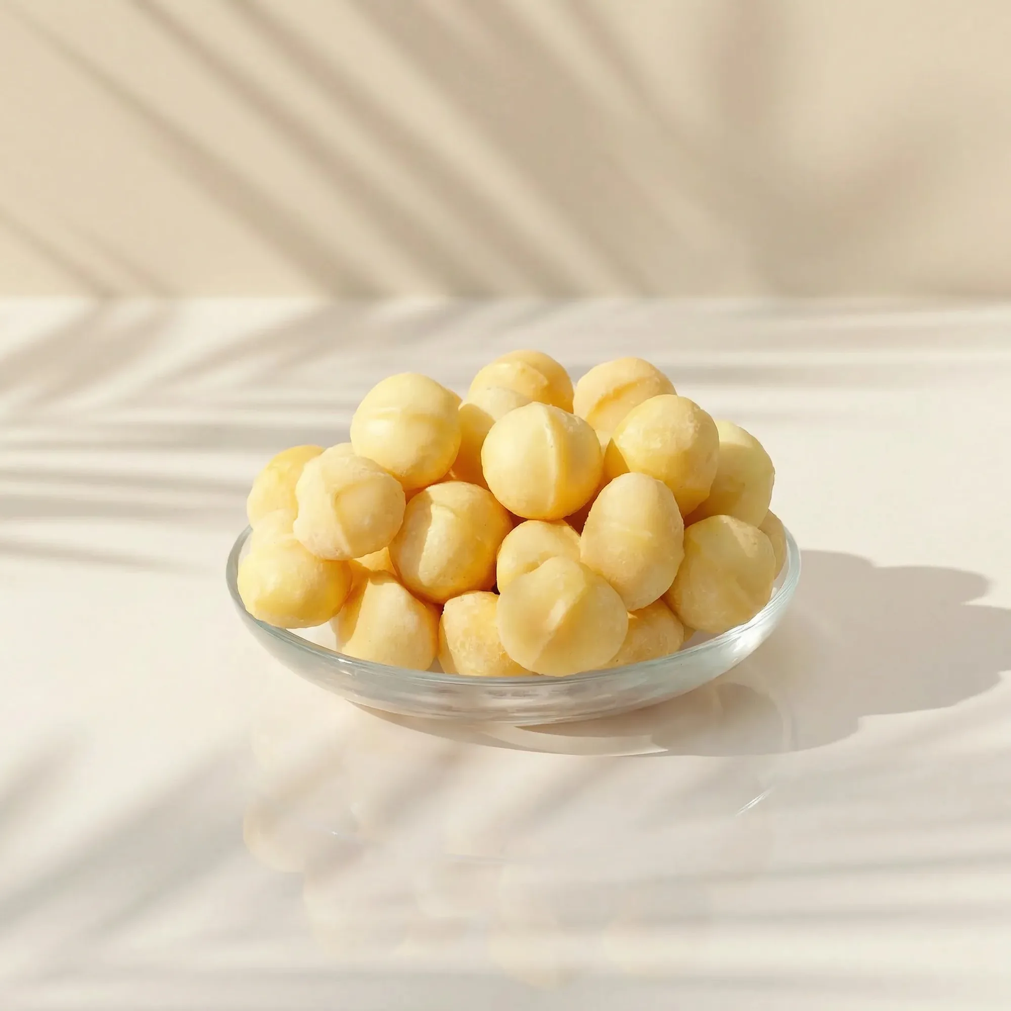 Macadâmia torrada salgada vs outros frutos secos: qual escolher