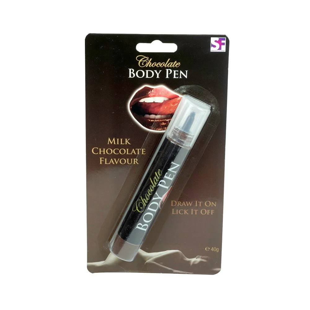 Stylo corporel au chocolat