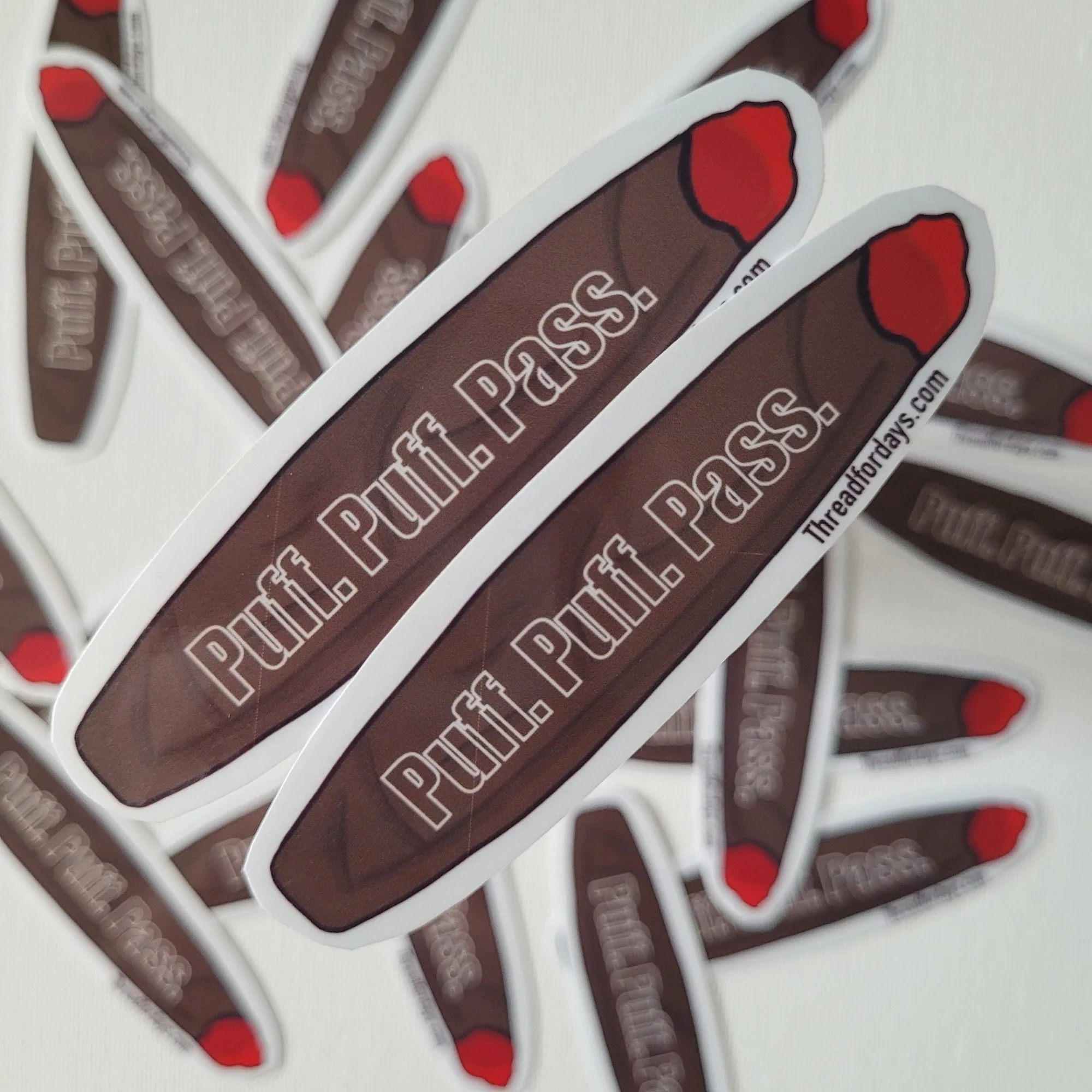 Puff, Puff, Pass. | Waterproof Vinyl Sticker