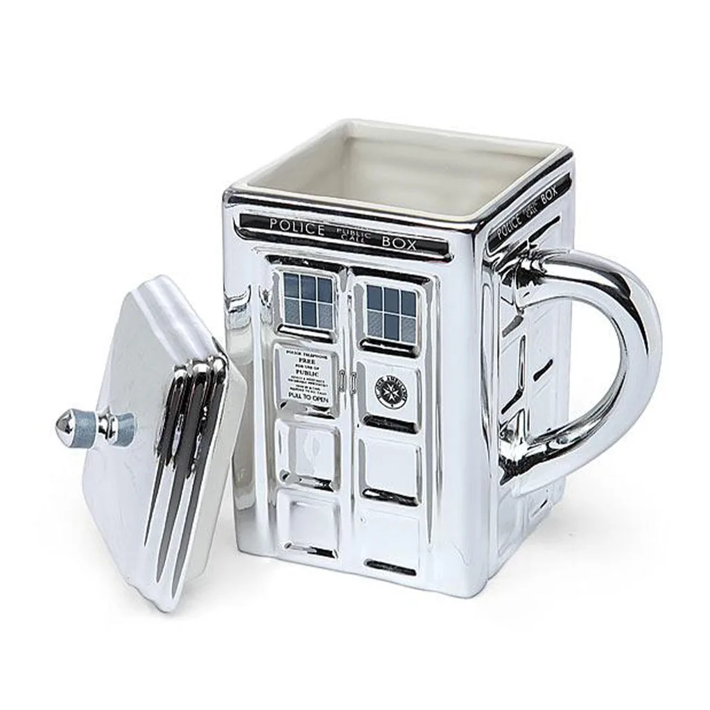 Doctor Who Chrome Tardis Ceramic Mug