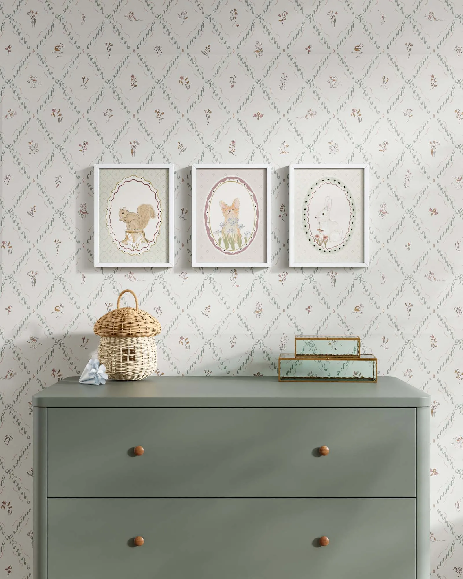 Meadow Friends Framed Wall Art Set