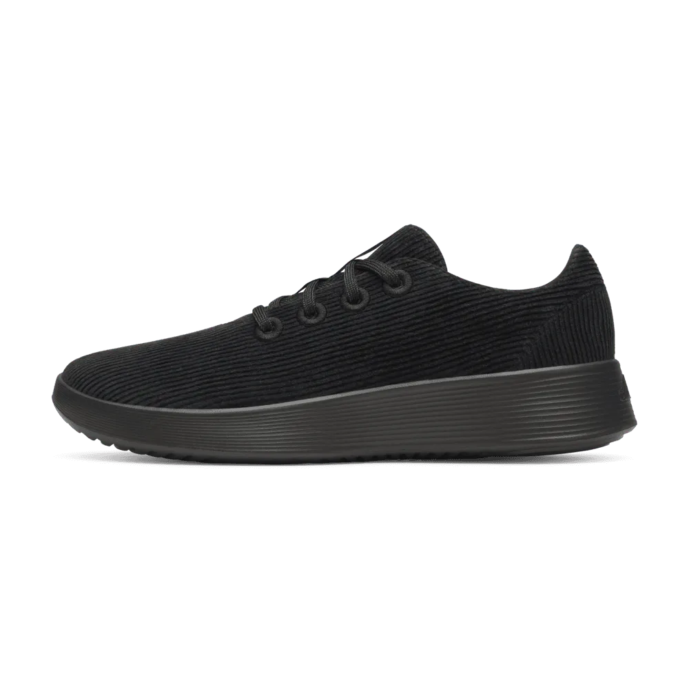 Women's Runner Go - Corduroy - Natural Black (Dark Grey Sole)