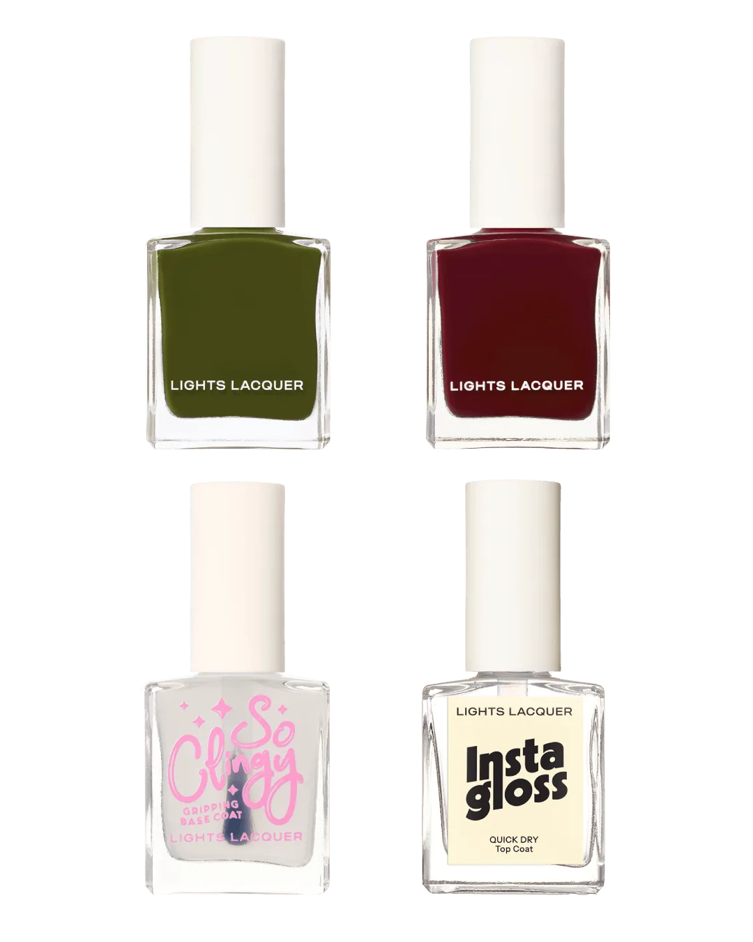 Quick Drying Olive & Wine Mani Set