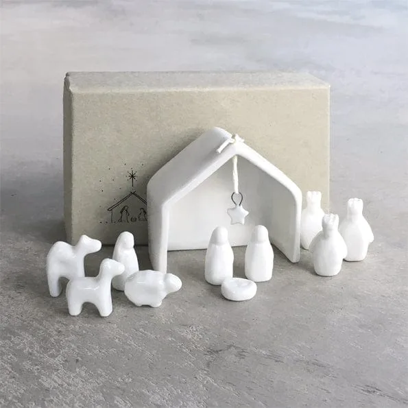 East of India Porcelain Nativity Set