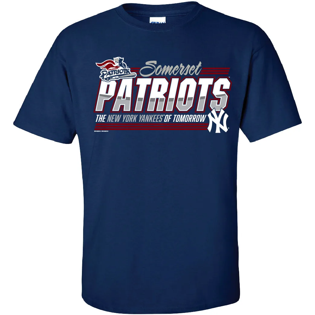 Somerset Patriots New York Yankees of Tomorrow Minor Affiliate T-shirt