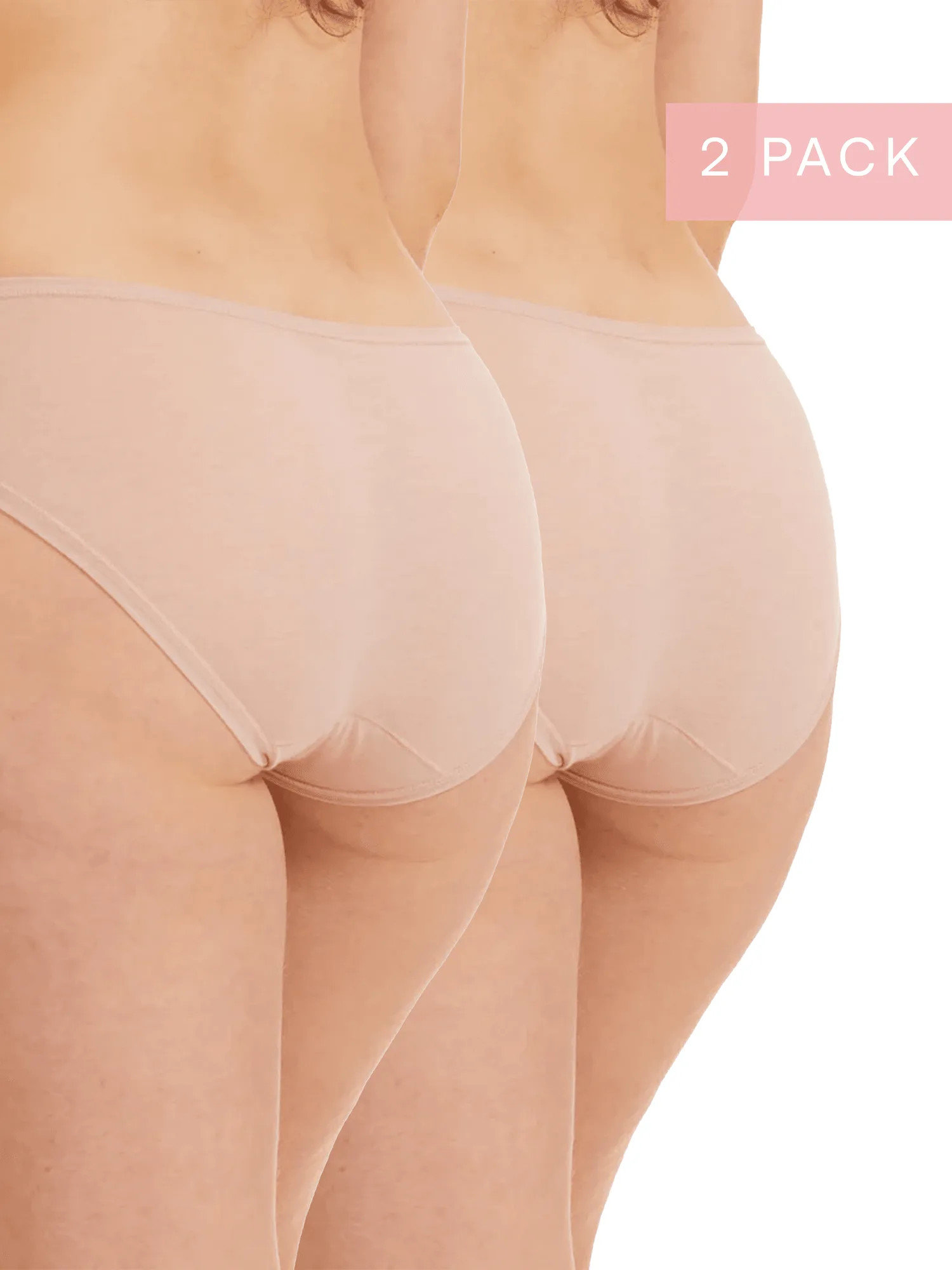 2 Pack Pure Cotton Bikini