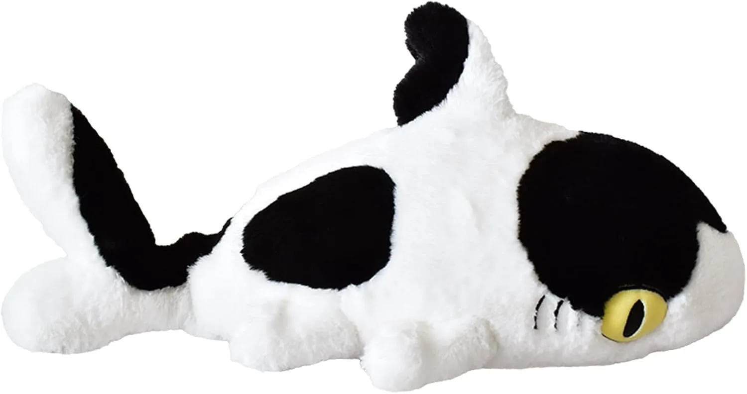 Peluche chat requin Sharkitty - Requin lait - 50 cm