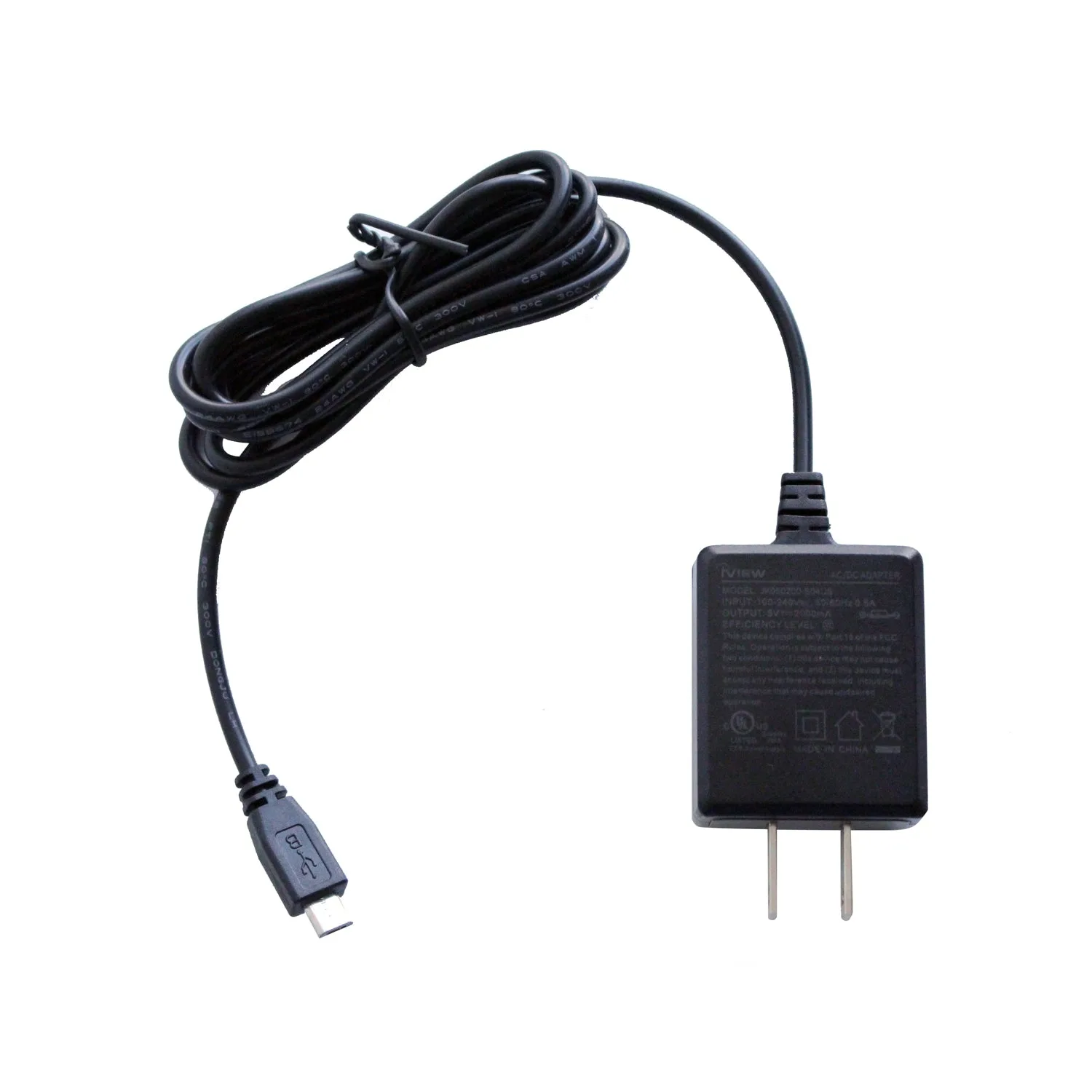 776TPC / 788TPC / 777TPCII / Cyber PC Ladegerät - Preiswertes 100 - 240V, 50/60Hz 0.5A Eingang, 5V/2000mAh Ausgang, UL-zertifiziertes Ersatz-AC/DC-Netzteil