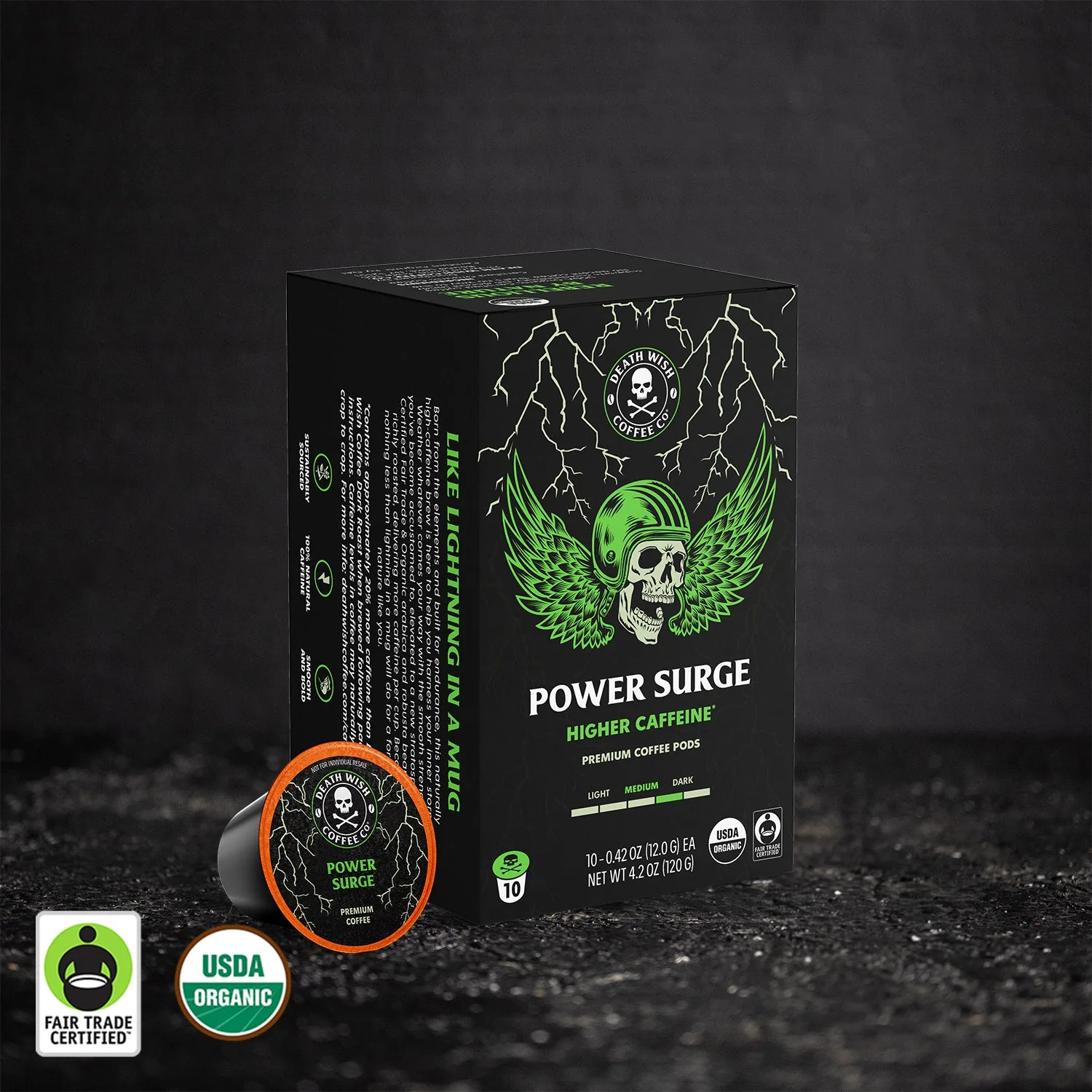 Power Surge enkeltporsjonskapsler