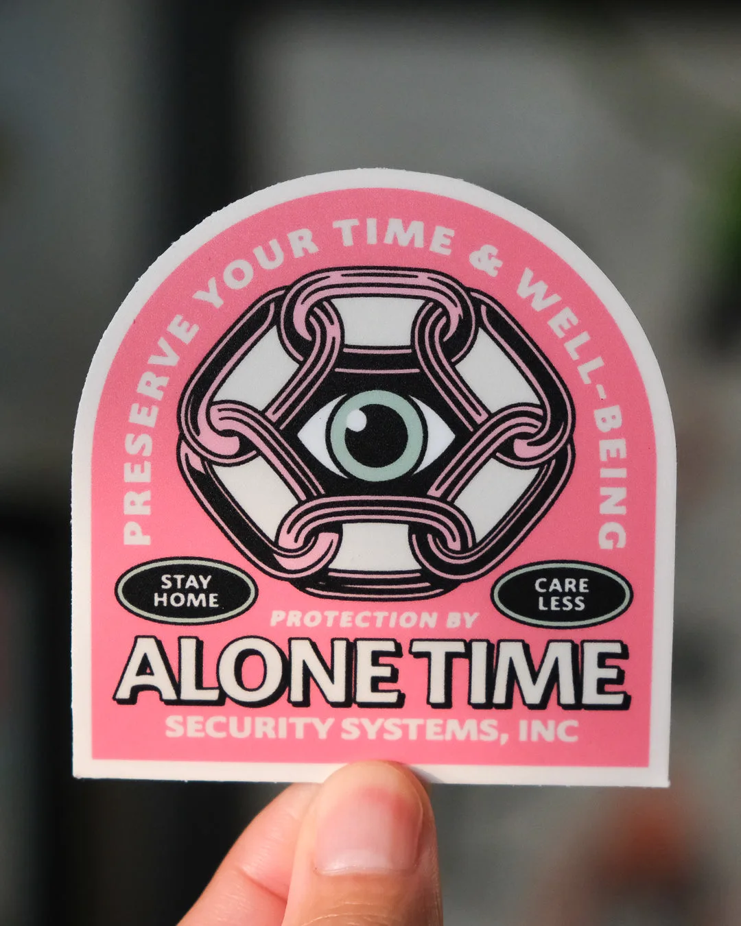 Alleinzeit-Sicherheitssysteme - Vinyl-Sticker (gestanzt)
