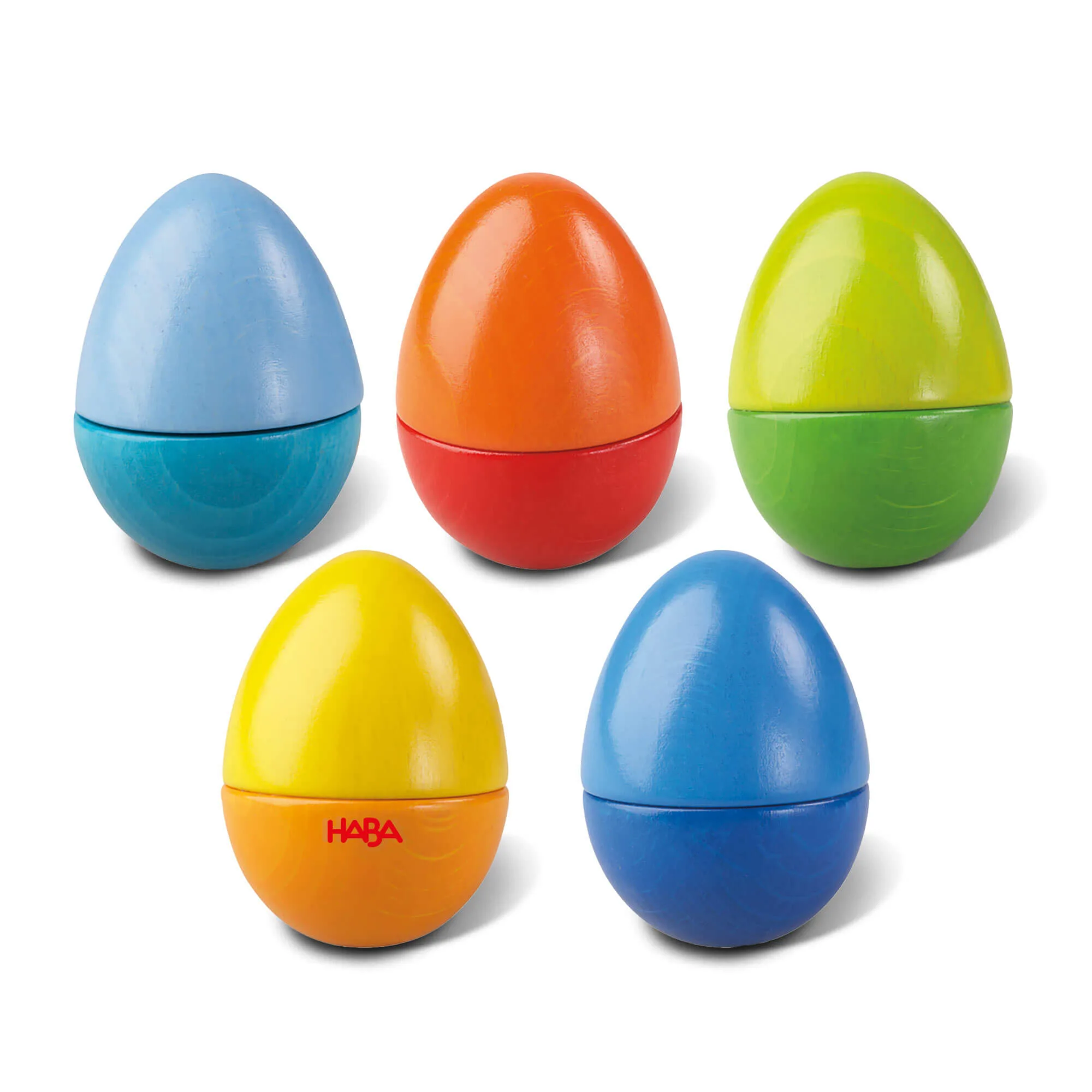 Huevos de Madera Divertidos con Sonidos