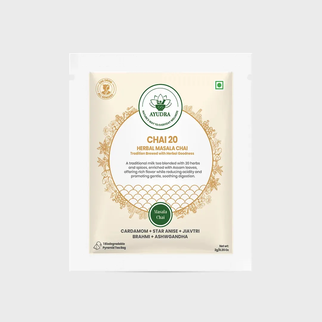 كيفية تحضير شاي تشاي 20 كيسًا عينة لكوب من التوابل