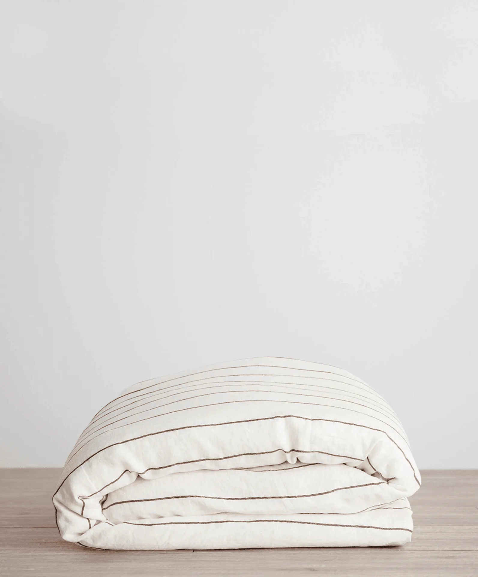 Linen Duvet Cover - Cedar Stripe