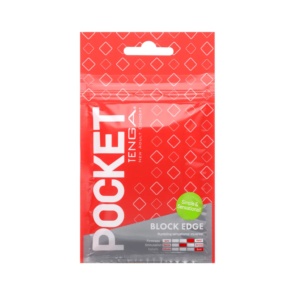 POCKET TENGA Block Edge vs. Hexa-Brick: Textur-Vergleich