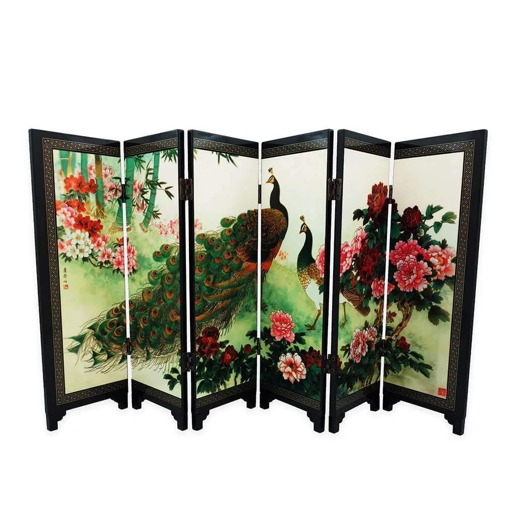 Peacock Foldable Screen Art | FENG SHUI BESTBUY