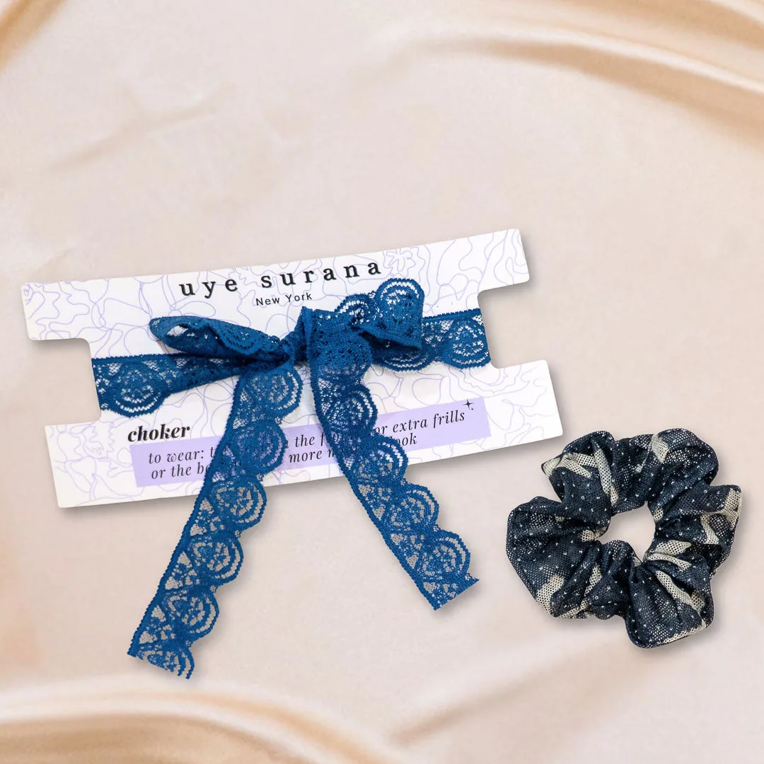 How to Wear a Coquette Bows Scrunchie and Choker Set
