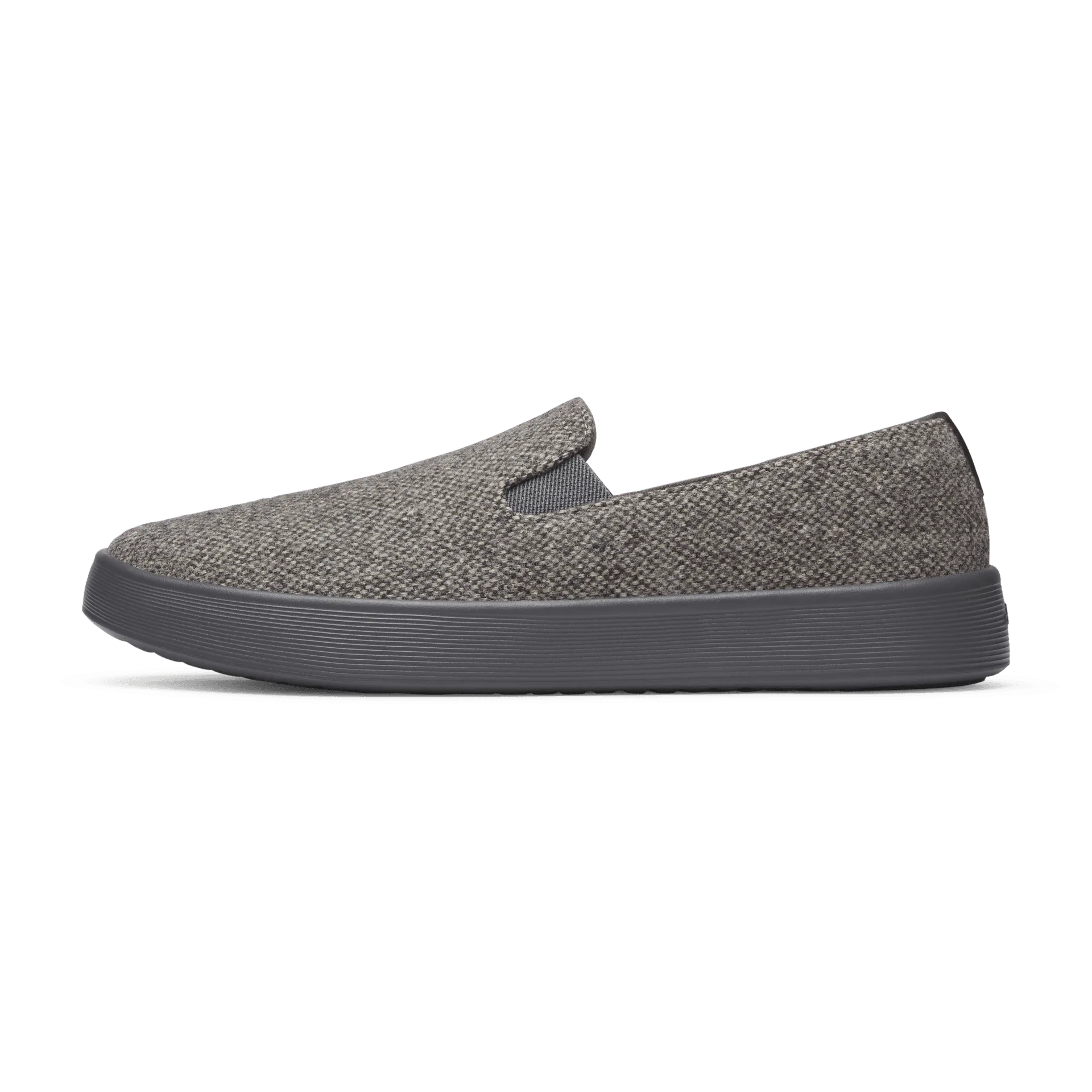 Cruiser Slip On Tweed Pria - Abu-abu Tua (Sol Abu-abu Badai)