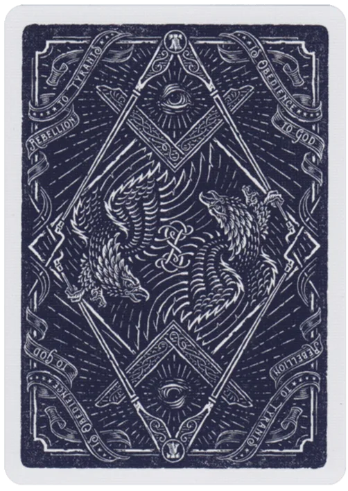 SONS OF LIBERTY PATRIOT BLUE PLAYING CARDS