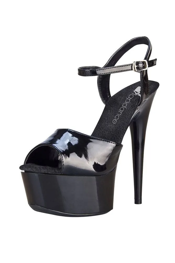 Lapdance Shoes - LS-06 - 6 Inch Classic Platform Sandal - Black
