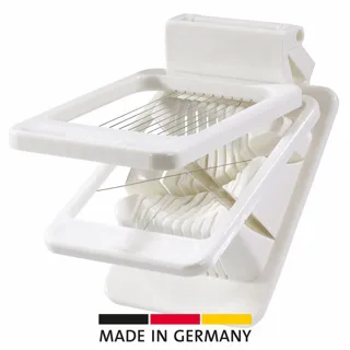 Combined egg slicer