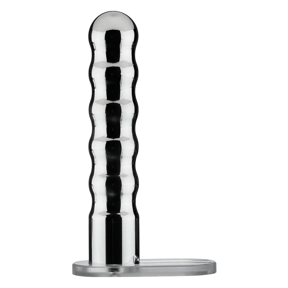 Wave Metal Strap-On Electro Dildo