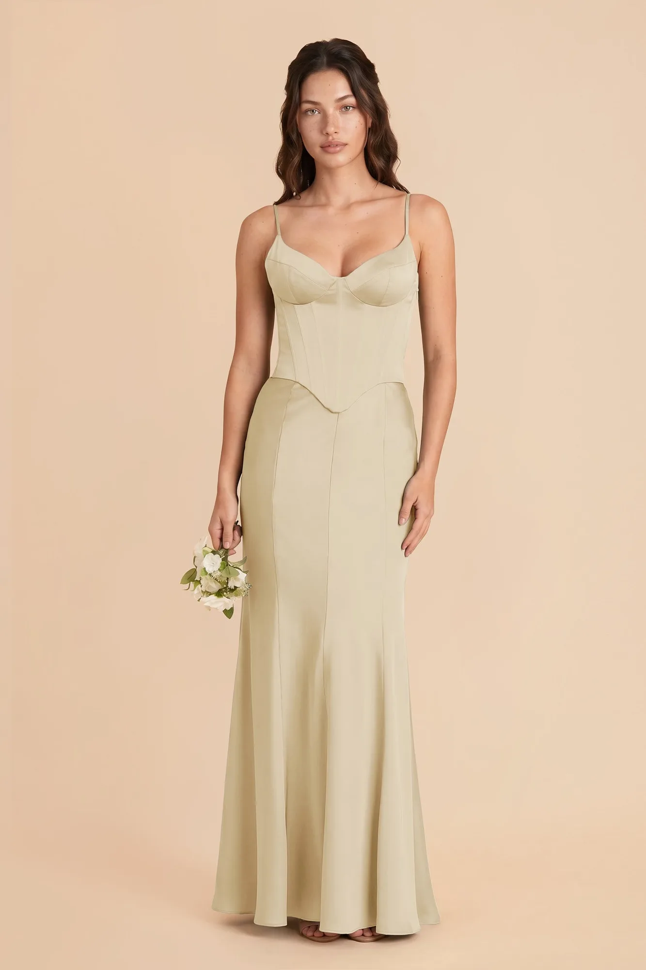 Meredith Matte Satin Set - Prosecco
